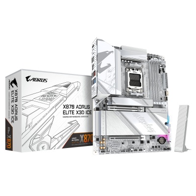 Placa de baza Gigabyte X870 AORUS ELITE X3D ICE, Socket AM5, DDR5, ATX
