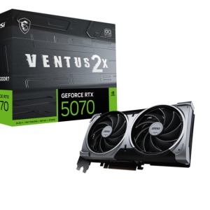 Placa Video MSI GEFORCE RTX 5070 12G VENTUS 2X OC GDDR7 192 bit, PCIE 5.0, 3x DP 1x HDMI