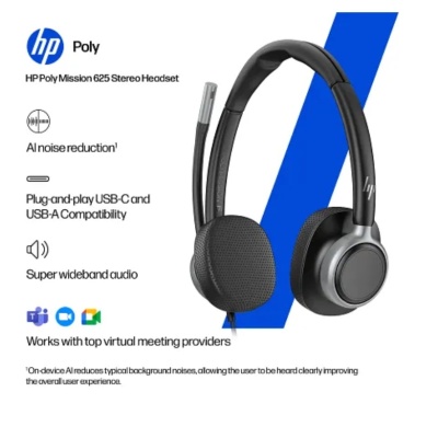 Poly Mission 625Stereo USB Wired Headset - Img 4