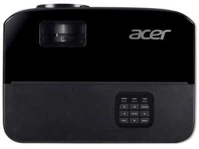 Proiector ACER X1123HP, DLP, 3D Ready, SVGA 800x600, up to WUXGA 1920x 1200, 4000 lumeni, 20000:1, 4:3 nativ, 16:9 compatibil, dimensiune maxima imagine 300", distanta maxima de proiectie 12 m, boxa 3W, lampa 5000 ore/ 15000 ore, D-sub, composite/ RCA,