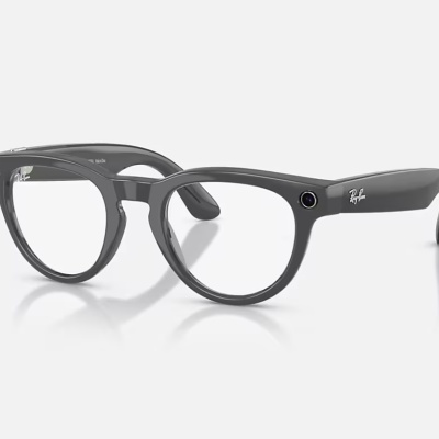 Ray-Ban Meta Headliner Gen 2 AI Glasses Shiny Asteroid Grey/Clear/Emerald Transitions RW4013 6702CE 50