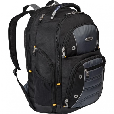 Rucsac laptop Targus Drifter, pentru laptopuri de pana la 15.6", material poliester, compartimente: 3 compartimente, 4 buzunare laterale, 3 buzunare frontale si 1 buzunar spate, negru