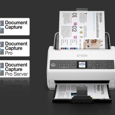 Scanner Epson DS-730N, dimensiune A4, tip sheetfed, viteza scanare: 40 ppm alb-negru si color, rezolutie optica 1200dpi, ADF Single Pass 100 pagini, duplex, Scan to Email, Scan to FTP, Scan to Web folders, Scan to Network folders, software: Epson Device - Img 10