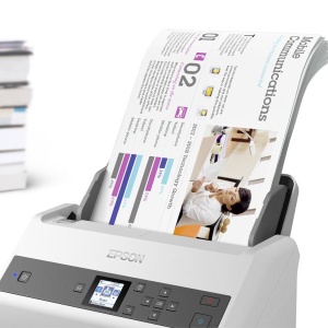 Scanner Epson DS-870, dimensiune A4, tip sheetfed, viteza scanare: 65ppm, rezolutie optica 600x600dpi, ADF 100 pagini, duplex, Fiabilitate ciclu de lucru zilnic 7.000 Pagini,Formate iesire: BMP, JPEG, TIFF, Scanare către multi TIFF, PDF, Scanare către - Img 10