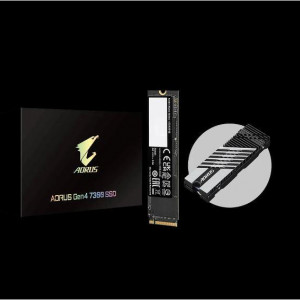 SSD GIGABYTE AORUS 1TB, M.2, PCI-Express 4.0 x4, NVMe 1.4, viteza citire: 7300 MB/s, Viteza scriere: 6000 MB/s.
