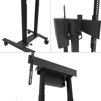 Stand mobil motorizat Neomounts by Newstar, 37"-100", 110 kg, VESA 800x600, negru - Img 3