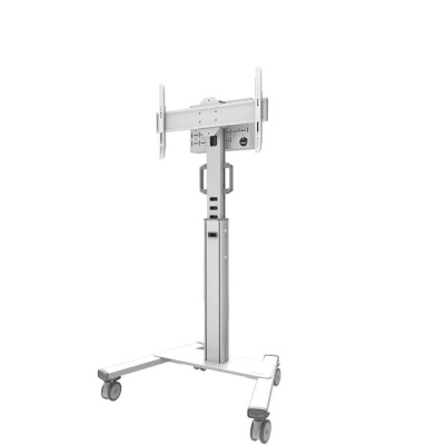 Stand podea mobil Neomounts 37"-75", VESA 100x100~600x400, 70kg, fix, inaltime reglabila, alb - Img 4