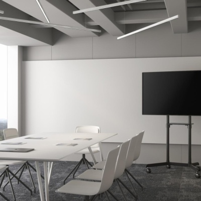 Stand TV mobil Serioux TV11-46TW, parti metalice: Cadru principal vertical, Brațele de prindere VESA, Placa de montaj TV, baza, fixarea se face cu ajutorul accesoriile incluse; dimensiuni: 920x702x1595mm, compatibilitate dimensiune ecran: 37"-70", - Img 13