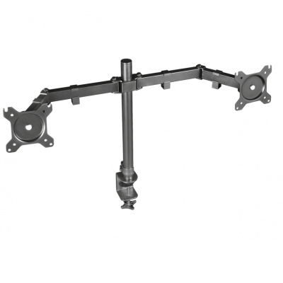 Suport Monitor Trust GXT 1120 Mara Dual Monitor Arm, montare birou, 510 x 860 x 115mm, VESA, 2.6 kg, negru