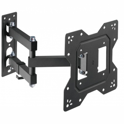 Suport TV Serioux LCD/LED, TV68-223, compatibilitate dimensiune ecran 23"-43", material otel, VESA:100x100, 100x200, 200x100, 200x200, greutate maximă suportata: 30 kg, profil: 56~378mm, inclinare: ＋3°～-10°, pivotare: +90°~-90°, management cabluri, negru - Img 2