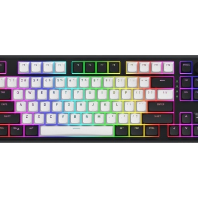 Tastatura gaming wireless Hator Skyfall Mag ULTIMA 8k, interfata 2.4GHz, BT5.3, USB pana la 8000Hz, capacitate baterie 8000mAh, durata de viata baterie: cu iluminare pana la 24 ore, fara iluminare pana la 533 ore, iluminare RGB cu posibilitatea de a
