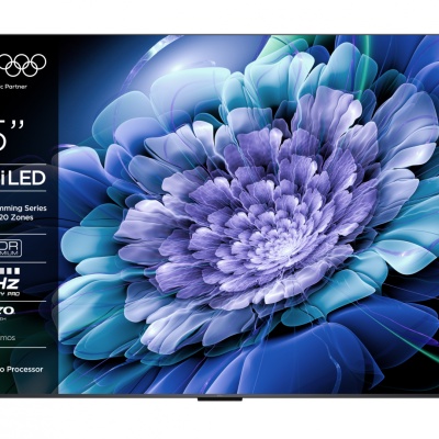 Televizor TCL QD-MiniLED 85C61K, 215 cm, Smart Google TV, 4K Ultra HD, 144Hz, Onkyo