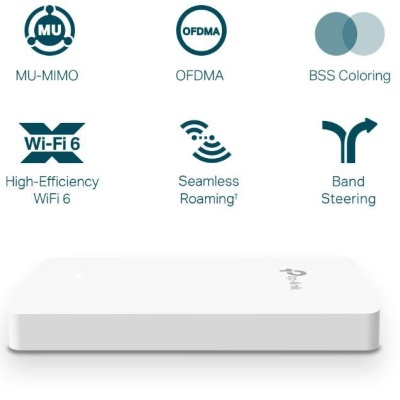 TP-Link Wireless Access Point EAP615-Wall, AX1800 WIFI 6, Dual-Band, Uplink 1× Gigabit Ethernet (RJ-45) Port, Downlink 3× 10/100/1000 Mbps Ethernet Ports, Wireless Standards IEEE 802.11ax/ac/n/g/b/a, 5 GHz: Up to 1201 Mbps, 2.4 GHz: Up to 574 Mbps, - Img 3