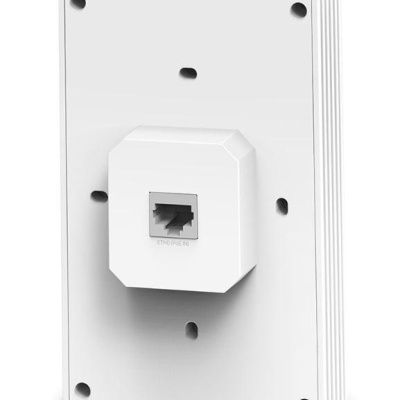 TP-Link Wireless Access Point EAP655-WALL, AX3000 Wireless Dual Band Indoor, 802.3af/at PoE, viteza transfer: 5 GHz 2402 Mbps, 2.4 GHz 574 Mbps, Interfata: Uplink: 1× 10/100/1000, Downlink: 3× 10/100/1000, dimensiuni: 143 × 86 × 42.6 mm. - Img 3