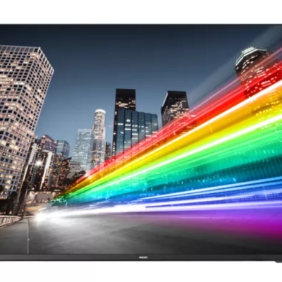 TV signage Philips 65” B-Line, 4K UHD, Chromecast built-in, Google PlayStore, DVB-C/T/T2 Tuner, HDMI, Scheduler, Auto on/off, Crestr onConnected Certified v2, Neets/Extron compatible, CMND Create &Control