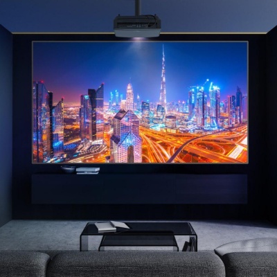 Videoproiector Optoma UHZ68LV, 4 K UHD 3840*2160, 5.000 lumeni, 3.200.000:1, 16:9/ 4:3, dimensiune maxima imagine 301'', laser 30.000 ore, distanta maxima de proiectie 10m, zoom 1.6x, 3* HDMI, 1 x USB-A power 1.5A, 2 x USB-A power 0.9A, 1 x 3D sync, 1 x - Img 2