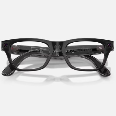 23 Ray-Ban Meta Blayzer Optics Gen 2 AI Glasses Shiny Transparent Black/Demo RW7001 8526 54 - Img 5
