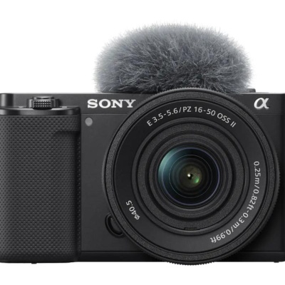 Aparat foto Mirrorless Sony Alpha ZV-E10, 24.2MP, 4K, Negru + Obiectiv 16-50mm mk2