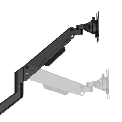 Brat dublu pentru monitor Neomounts, tip full motion, pentru display-uri cu diagonale 17"-32", sistem de prindere VESA 75x75~100x100mm, greutate maxima suportata 9 kg per ecran, tilt +45°, -45°, swivel +90°, -90°, rotate +180°, -180°, reglabil pe - Img 2