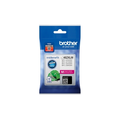 Brother LC462XLM. Cartridge capacity: High (XL) Yield, Supply type: Single pack, Colour ink page yield: 1500 pages, Printing colours: Magenta, Quantity per pack: 1 pc(s)