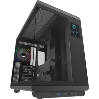 Carcasa AQIRYS Electra Draco, RGB, Mid Tower, Black