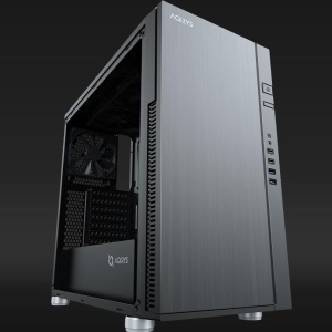 Carcasa AQYRIS ICARUS Mid Tower NEGRU
