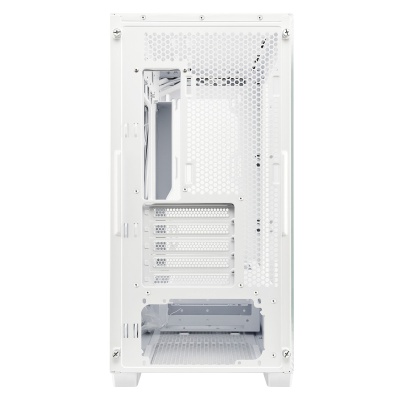 Carcasa ASUS A21 PLUS Mid Tower ARGB ALB, Tempered Glass, Sloturi Expansiune 5, Drive Bays: 2x3.5" sau 2x2.5" 1x2.5", Ventilatoare Suportate: 7 (spate: 1x120mm, fata: 3x120mm sau 2x140mm, sus: 3x120mm sau 2x140mm), Ventilatoare Incluse: 4 (spate: - Img 3