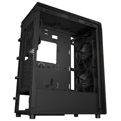 Carcasa ASUS PROART PA401 WOOD EDITION Mid Tower ARGB NEGRU, Tempered Glass, Sloturi Expansiune 7, Drive Bays: 2x3.5" 2x2.5"/3.5", Ventilatoare Suportate: 5 (spate: 1x120mm, fata: 2x140mm sau 2x160mm, sus: 2x120mm sau 2x140mm), Ventilatoare Incluse: 2 - Img 10