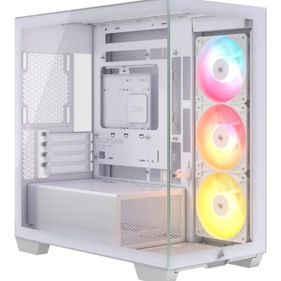 Carcasa Corsair 2800X RS-R ARGB, Mid Tower, White