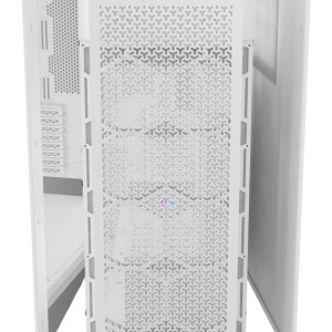 Carcasa CORSAIR 9000D AIRFLOW Super Full Tower RGB ALB, Tempered Glass, Sloturi Expansiune 8 orizontale sau 4 verticale+ verticale pentru placa de baza secundara, Drive Bays: 5x3.5" 6x2.5", Ventilatoare Suportate: 18 (spate: 2x120mm sau 1x140mm, fata: - Img 8