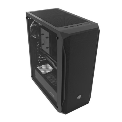 Carcasa FURY SHOBO SH4F Mid Tower NEGRU, Tempered Glass, Sloturi Expansiune 7, Drive Bays: 2x3.5" 2x2.5", Ventilatoare Suportate: 8 (spate: 1x120mm, fata: 3x120mm sau 3x140mm, sus: 2x120mm sau 1x140mm, jos: 2x120mm), Ventilatoare Incluse: 4 (4x120mm), - Img 9