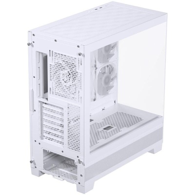 Carcasa PHANTEKS XT VIEW Mid Tower DRGB ALB, Tempered Glass, Sloturi Expansiune 7, Drive Bays: 2x 3,5" 5x2,5", Ventilatoare Suportate: 7 (spate: 1x120mm sau 1x140mm, sus: 3x120mm sau 2x140mm, Placa intermediara: 3x120mm ), Ventilatoare incluse: 3(fata: - Img 6