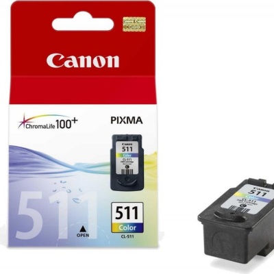 Cartus cerneala Canon CL-511, color, capacitate 9ml / 245 pagini, pentru Canon Pixma IP2700, Pixma MP230, Pixma MP240, Pixma MP250, Pixma MP260, Pixma MP270, Pixma MP280, Pixma MP282, Pixma MP480, Pixma MP490, Pixma MP495, Pixma MX320, Pixma MX330, Pixma