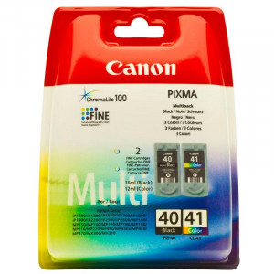 Cartus cerneala Canon PG-40 + CL-41, multipack (black, color), Canon Pixma IP1200, Pixma IP1300, Pixma IP1600, Pixma IP1700, Pixma IP1800, Pixma IP1900, Pixma IP2200, Pixma IP2500, Pixma IP2600, Pixma MP140, Pixma MP150, Pixma MP160, Pixma MP170, Pixma