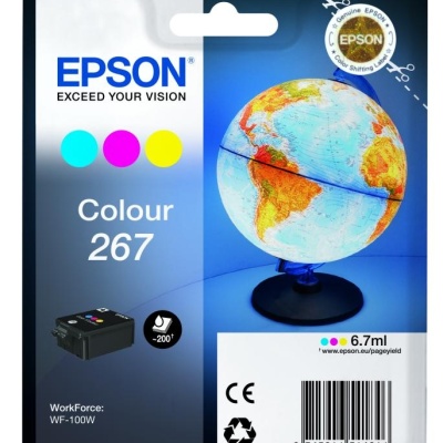 Cartus cerneala Epson 267 color, singlepack,pentru WorkForce WF-100W. - Img 2