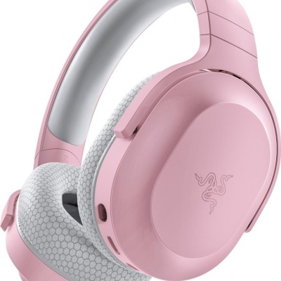Casti cu microfon Razer Barracuda X - Quartz (2022) wireless, Wireless Multi-platform Gaming and Mobile Headset, USB-C, 20 Hz – 20 kHz, 32ohm, 96db, driver 40mm, roz - Img 3