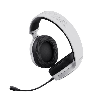 Casti gaming TrustGXT 490P Fayzo cu fir, interfata USB 2.0, frecventa de raspuns 100 Hz - 17.000 Hz, sensivitate 90 dB, alb - Img 2