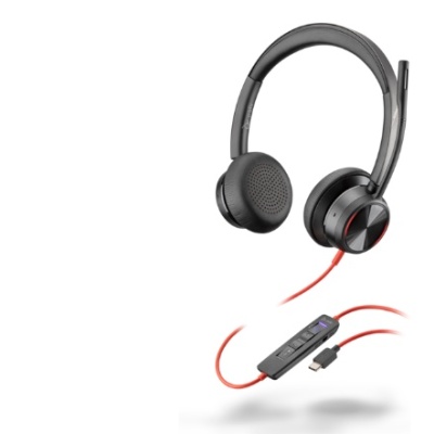 Casti Head-band HP Blackwire 8225, Cu fir, noise-canceling, Negru