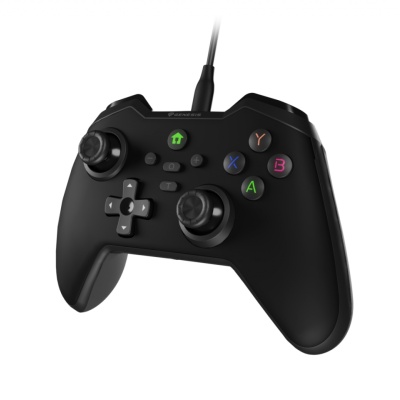 Controller cu fir Genesis Mangan 300, interfata USB, 19 butoane, negru - Img 10
