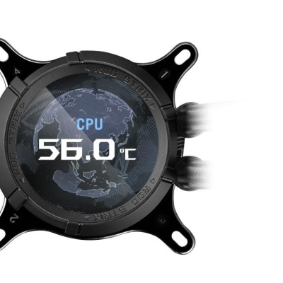 Cooler CPU ASUS ROG Strix LC III 360 ARGB LCD BLACK 3x Fan Slots 120mm, Speed: 800-2200 RPM, 36dB, Intel: LGA 1700, 1200, 115x, AMD: AM5,AM4 - Img 5