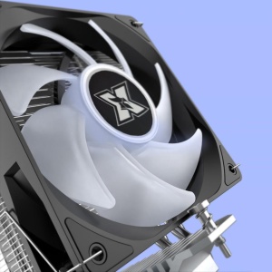 Cooler CPU Serioux CC120ARGB, dimensiuni 120x120x25mm, viteza ventilator 800-1800±200RPM, TDP: 180 - 200W, durata de viata 30 000 ore, iluminare LED, suporta toate seriile INTEL CPU