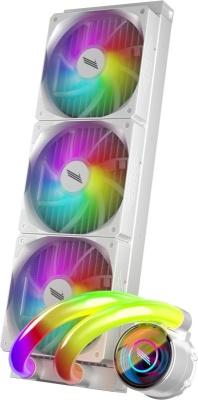 Cooler Procesor 1STPLAYER MOTHRA MT360 INFINITE SPACE ARGB ALB - Img 5