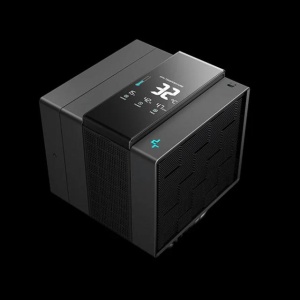 Cooler Procesor DEEPCOOL ASSASIN IV VC VISION NEGRU, marime heatsink 140x110x160mm, un ventilator, viteza ventilator 500-1800 RPM +/- 10%, Airflow: 61.25 CFM, Suport AMD: AM4/AM5, suport INTEL: LGA 1700/1200/1151/1150/1155/2011-v3/2011/2066, nivel de - Img 3