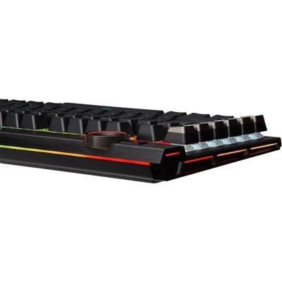 CORSAIR K100 RGB OPTICAL-MECHANICAL, negru Full Key (NKRO) with 100% Anti-Ghosting Supported in iCUE Profiles up to 200 depending on complexity Wired Connectivity 2x USB 3.0 or 3.1 Type-A Key Switches CORSAIR OPX Optical- Mechanical - Img 3