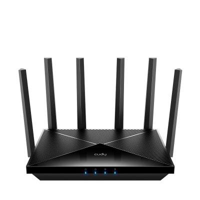 CUDY BE11000 Full 2.5G Tri-Band Wi-Fi 7 Mesh Router, Chipset Qualcomm, 802.11be/ax/ac/a/b/g/n, 5764Mbps at 6GHz + 4320 Mbps at 5GHz + 688Mbps at 2.4GHz, 4 x 2.5Gbps RJ45 Ports, 6 x 5dBi fixed antennas, WiFi router/AP/ Repeater/WISP Mode,