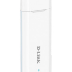 D-Link 4G LTE USB adapter DWM-222, USB 2.0 interface, microSD card for storage expansion, Integrated SIM card slot, up to 150 Mbps download, white