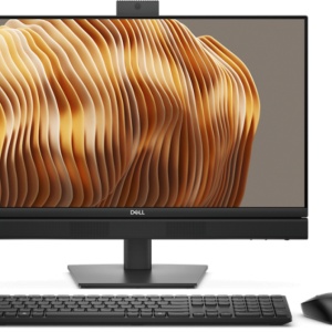 DELL PRO All-In-One QC24250, 24-inch Non-touch Panel, 35W CPU, FHD HDR Camera, 160W Bronze, WW, Intel(R) Core(TM) Ultra 7 265 vPro(R) (13 TOPS NPU, 20 cores, up to 5.3GHz), Integrated Graphics, 16 GB: 1 x 16 GB, DDR5, up to 5600 MT/s, non-ECC, 512GB SSD,