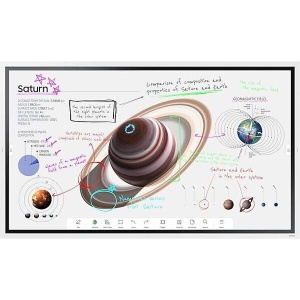 Display interactiv educational (tabla interactiva) Samsung Flip Pro WM65B, 65", UHD, 16/7, 350nit, New Edge 60Hz, 8ms, contrast static 4000:1, mătuire 8%~12%, Tizen 6.5, OTA, Flip App, CPU A72*4, stocare 32GB. Smartview+ (50 dispozitive conectate, 6