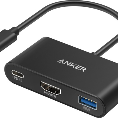 Docking Station Anker 3-in-1, porturi: HDMI (M) 4K 30Hz, USB 3.2 gen 1, PD 100W, , conectare prin USB Type-C (T), rata transfer 5 Gbps, ABS, gri - Img 4