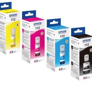 EPSON 112 EcoTank 4-colour Multipack, continut: 1 x 65,0 ml Black, 1 x 65,0 ml Cyan, 1 x 65,0 ml Magenta, 1 x 65,0 ml Yellow, Epson EcoTank LL11160, L15150, L15160, EcoTank Pro L15180, Epson ITS L6550, L6570.